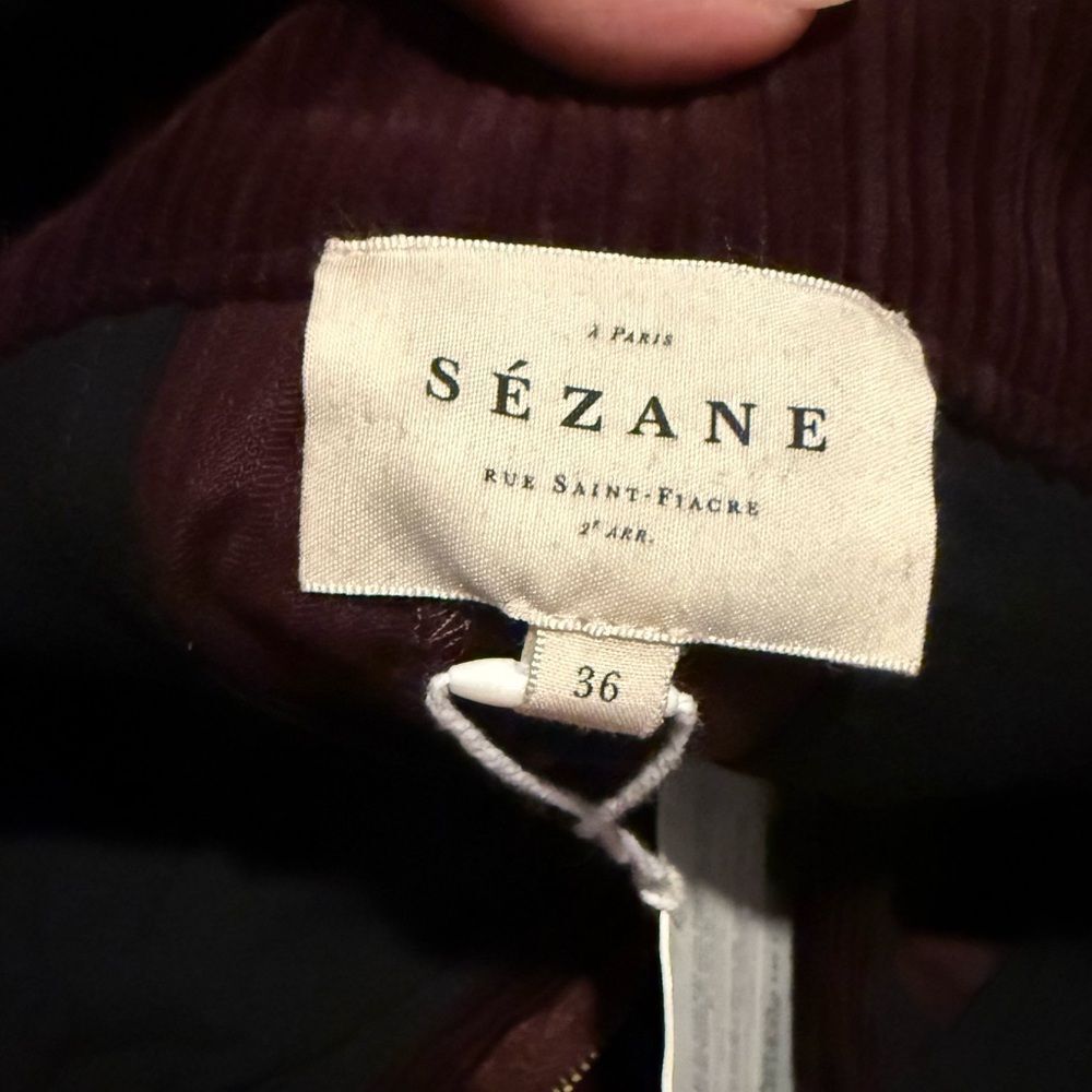 NWT Sezane ARI PANT in Bordeaux - Picture 6 of 8